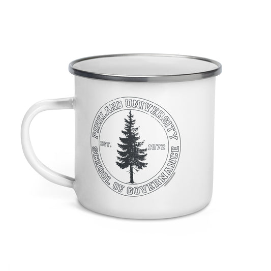 Pineland University Enamel Mug