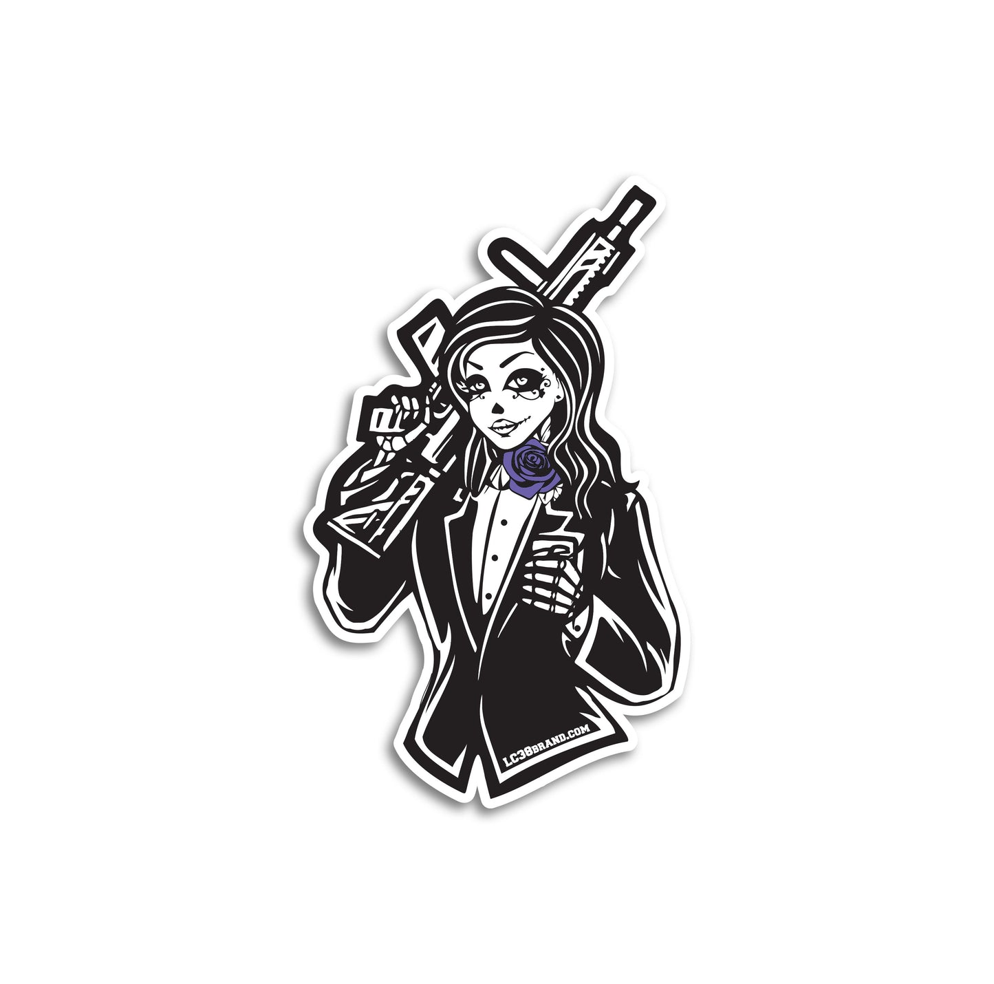 Suited Sancha Sticker