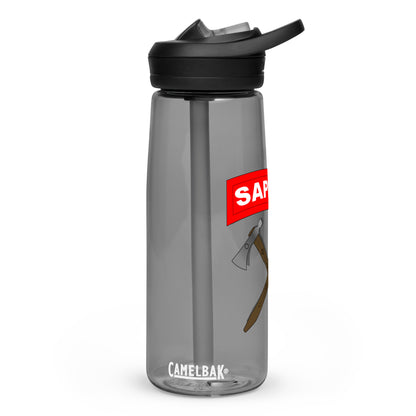 Sapper Tab and Pipehawks water bottle