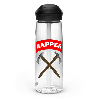 Sapper Tab and Pipehawks water bottle