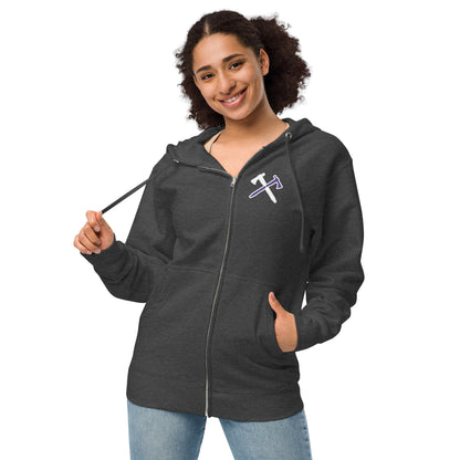 98th Unisex fleece zip up hoodie